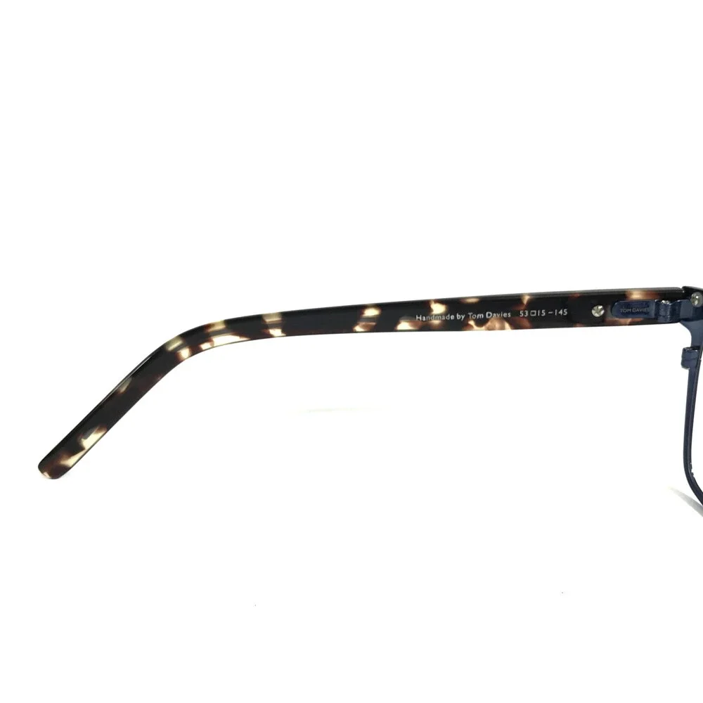 Tom Davies Eyeglasses Frames TD755 Col. 2270 Blue Brown Tortoise 53-15-145